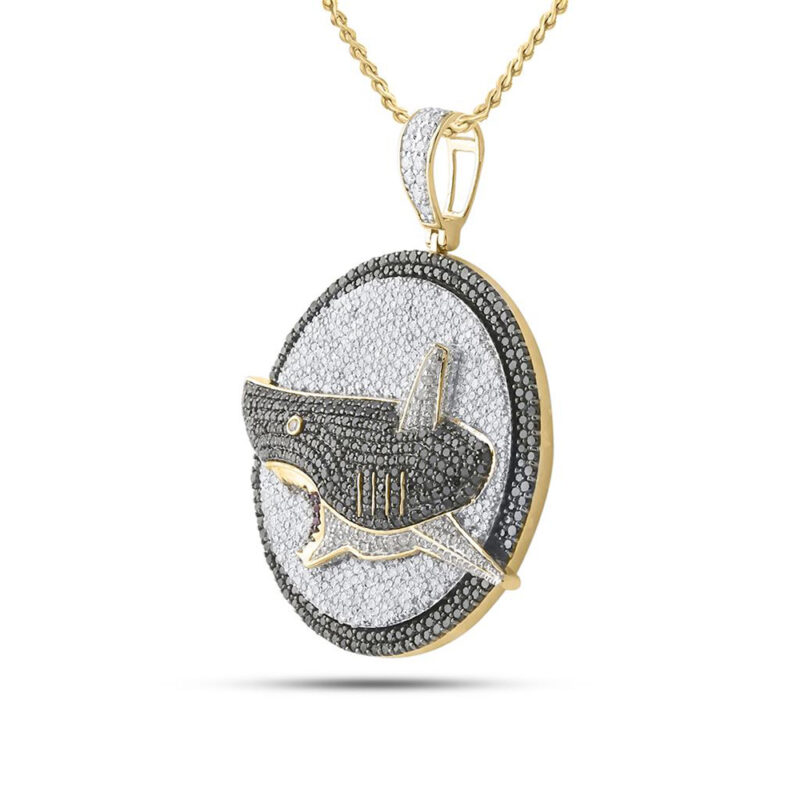 European and American Hip Hop Ornaments Full of Zirconium Large Shark  Pendant with Diamond Cuban Chain Copper Inlaid Zircon Men's Necklace -  China Jewelry and Fashion Jewelry price | Made-in-China.com